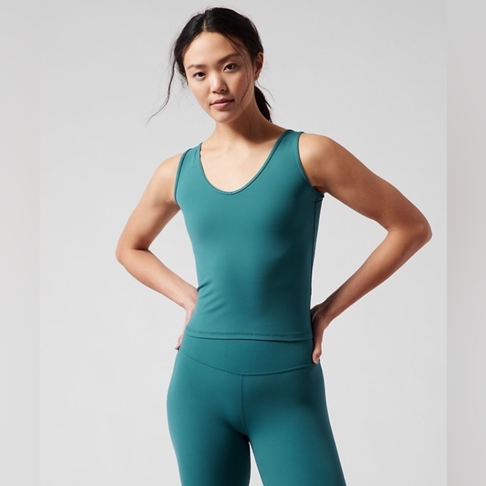 Athleta Transcend Tank Top Teal #798464